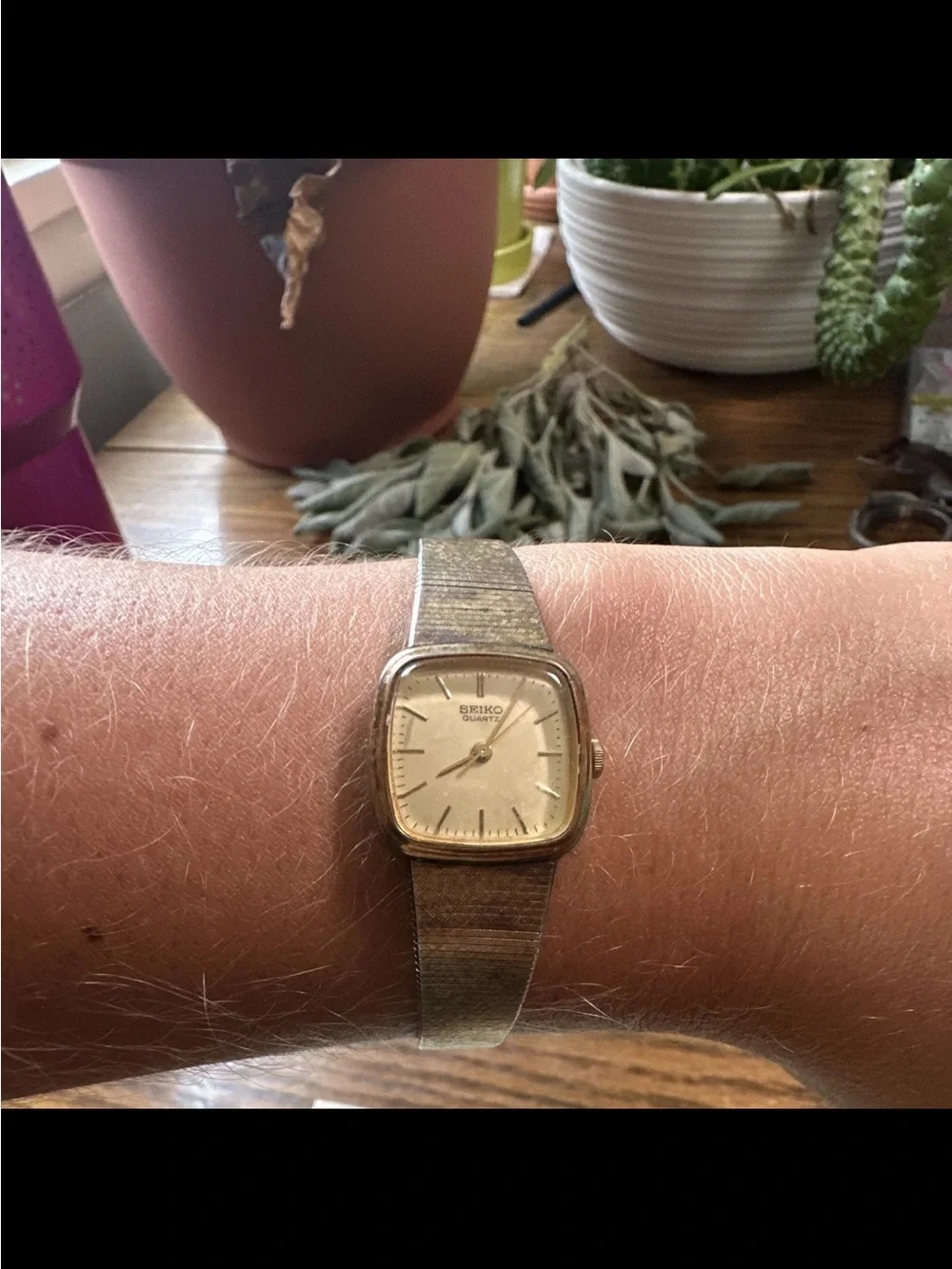 Vintage Seiko Quartz Ladies Square Watch
